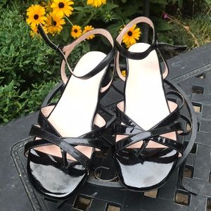 Taryn Rose black patent sandal